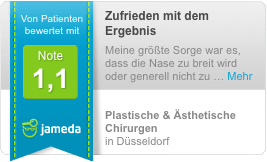 Jameda Empfehlung plastische Chirurgie Düsseldorf